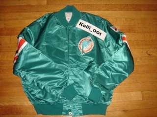 Miami Dolphins Vintage Starter Jacket OG Satin Bulls LA  