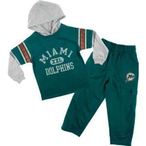  Miami Dolphins Infant Faux Layered Jersey and Pant Set 