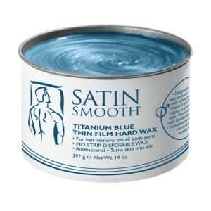  Satin Smooth Mens Titanium Blue Thin Film Hard Wax 