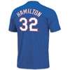   Number T Shirt   Mens   Josh Hamilton   Texas Rangers   Blue / White