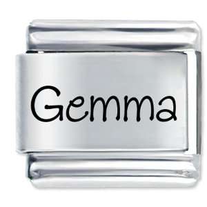  Name Gemma Italian Charms Bracelet Link Pugster Jewelry