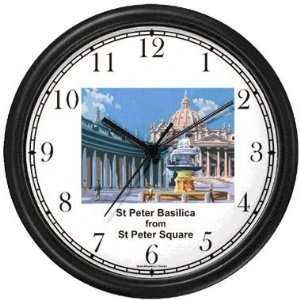  from St Peter Square Italy   Famous Landmarks   Theme Wall Clock 