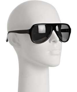 Fabien Baron black shiny aviator sunglasses  