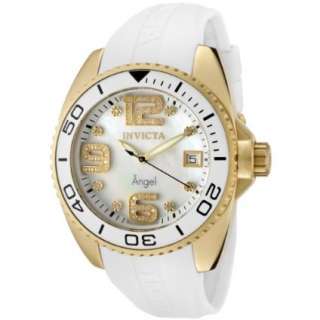 Invicta Womens 0497 Angel Collection Diamond Accented White 