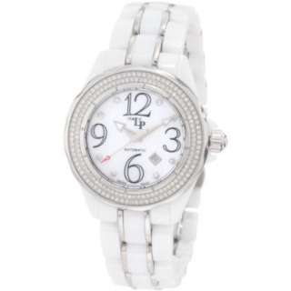 Piccard Womens 27124WH Celano Automatic Diamond Accented White Mother 