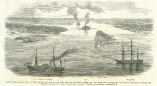 Rebel Ironclad Shells Union Ship Mouth of Mississip1862  