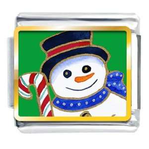 Christmas Gifts Halloween Candy Cane Snowman Italian Charms Bracelet 