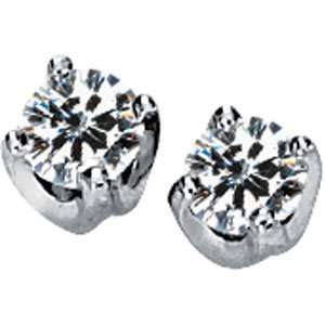   .00Mm 1/2Cttw Created Moissanite Solitaire Solstice Earrings Jewelry