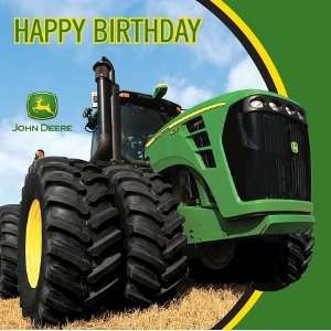   John Deere Tractor   Happy Birthday Lunch Napkins Pack of 16 Toys