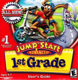 Jumpstart Advanced 1st Grade PC CD reading, writing  