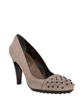 Tods grey leather Tacco Basic Decollette pumps