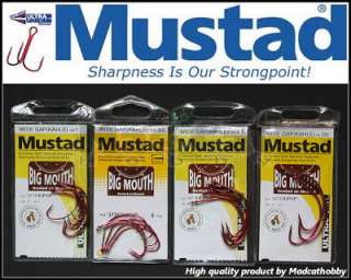   new Mustad Big Mouth Wide Gap (KAHLE) Sea Fishing Hook 37753  