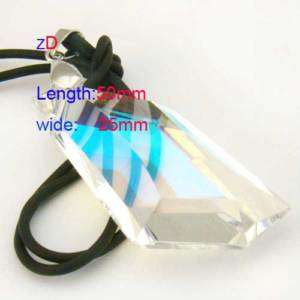 C9574 Vogue Clear Spark Crystal Bead Pendant Necklace  