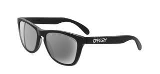 NEW Oakley Frogskin Sunglasses 03 223 Polished Black / Grey Polarized 