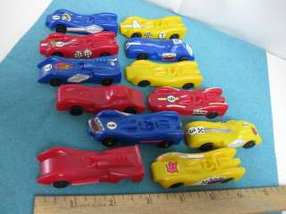 SET OF 12 VINTAGE, CEREAL PREMIUM TOY RACE CARS  