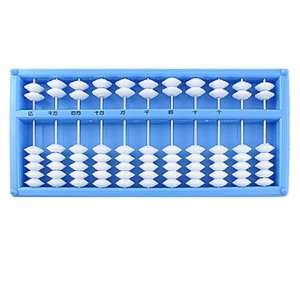   White Plastic 11 Rods Abacus Geometry Learning Tool