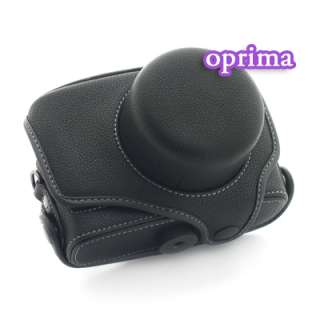 Leather Case Bag for Olympus Pen 4/3 EPL1 E PL1 2 Black  