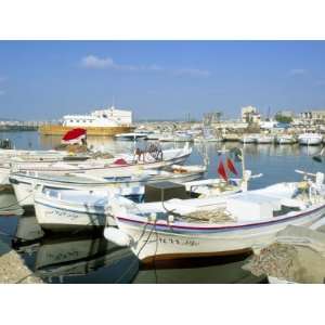  Fishing Boats in the Fishing Harbour, Tyre (Sour), Lebanon 