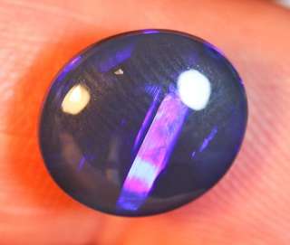   Solid Blue Black Opal 4.70ct Gem Australian Gemstone (MICKS)  