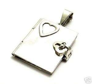 Sterling Silver Heart Diary Locket A1902  