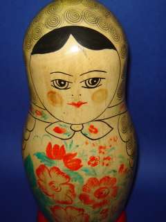 USSR Russian nesting doll BOTTLE HOLDER Semenov MAIDEN  