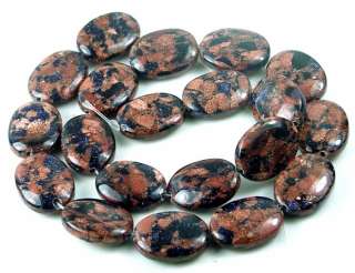 20x15mm Blue Brown Gold Sand Stone goldstone Oval 16  