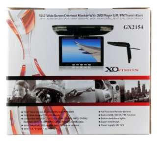 XO Vision GX2154 12.2 Overhead Monitor with DVD Player  