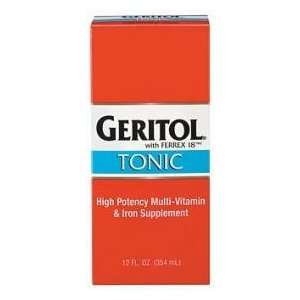  Geritol High Potency Multivitamin Plus Ferrex Tonic 12oz 