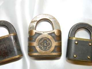 Offered is a lot of 3 antique padlocks . Included is 2 YALE locks and 