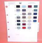 1987 MERCEDES PAINT CHIPS COLOR CHART GUIDE BOOK 87