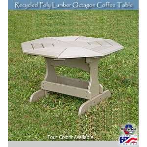  Recycled Poly Lumber Octagon Coffee Table