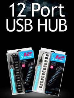 12 Port USB HUB, SPIRE SP 12P with Power Adapter Black  