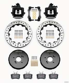 WILWOOD DISC BRAKE KIT,2000 2009 HONDA S2000,13 DRILLED ROTORS,BLACK 