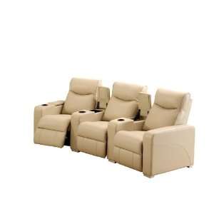  Cobblestone 3 Seat Home Theater Seating 