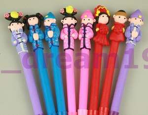 Lots 8pcs Kids Cute Collectable Polymer Clay Pens  