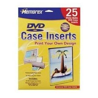 Memorex DVD Case Inserts (White Matte, 25 Pack)