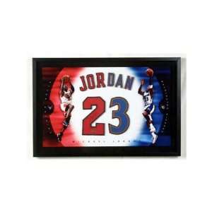 Michael Jordan Chicago Bulls & Washington Wizards Framed Autographed 
