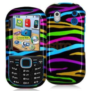 Rainbow Zebra Black Hard Skin Case Cover For Samsung Intensity 2 Ii 