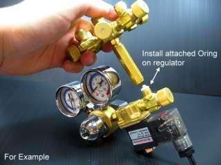 way Brass CO2 splitter + Bubble Counter & CHECK VALVE  