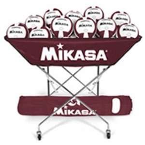  Mikasa Collapsible Hammock 24 Ball Volleyball Cart MAR 