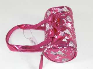Ed Hardy Pink Lily Heart Wristlet & Alice Barrel Tote Girls Handbags 