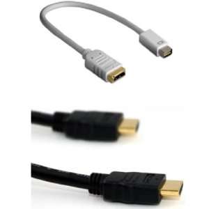  Menotek Value Pack Mini DVI To HDMI With Gold Plated HDMI Cable 