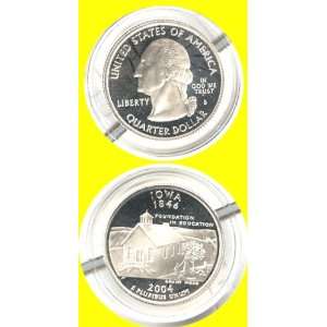    Quarter Iowa Statehood Proof Condition Silver Coin 
