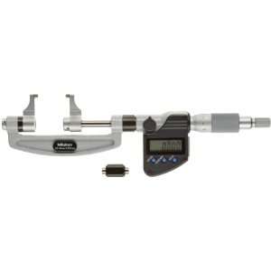  Mitutoyo 343 251 LCD Caliper Type Micrometer, Ratchet Stop 