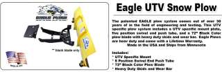 Polaris Ranger 05 09 72 Eagle UTV Snow Plow Kit HR  