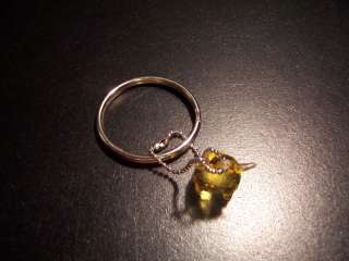 Pokemon Pikachu Keychain Mini Transparent Yellow Figure Character Key 