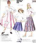 1989 pattern POODLE SKIRT, CIRCLE SKIRT ~ 6 8 10 ~ uncu