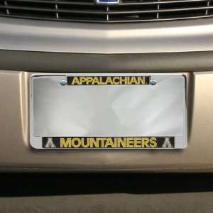   Appalachian State Mountaineers Chrome License Plate Frame Automotive