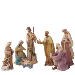  8 Piece Medium Classical Christmas Religious Nativity Set 