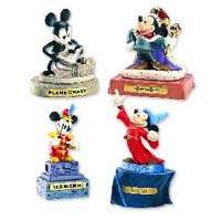 WDCC Mickey Through the Years Set With Bases w/EXTRAS  